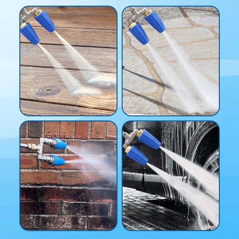 🚿 Stainless Steel Turbo Nozzle 🌟 – Perfect for terraces, cars, and facades