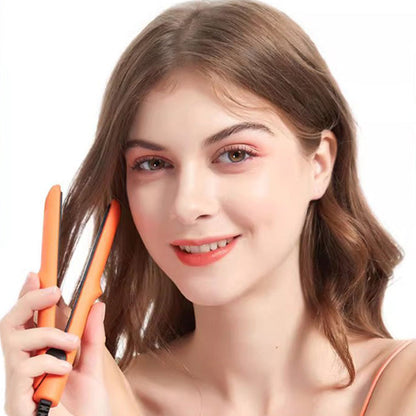 🔥Limited stock available 50% OFF🔥2-in-1 Mini Curling Wand & Flat Iron Hair Straightener