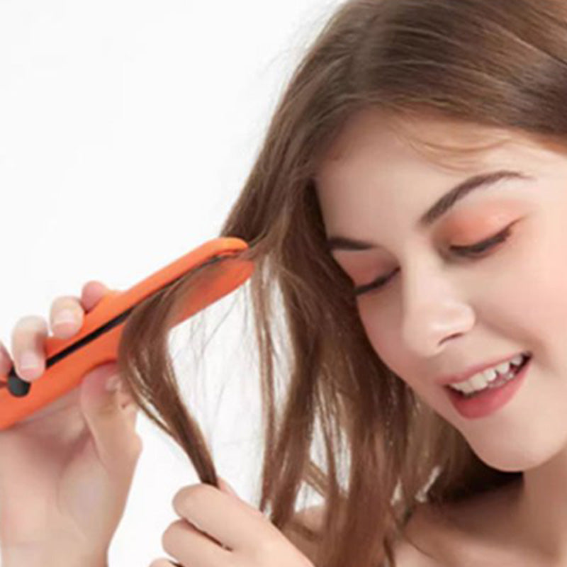 🔥Limited stock available 50% OFF🔥2-in-1 Mini Curling Wand & Flat Iron Hair Straightener