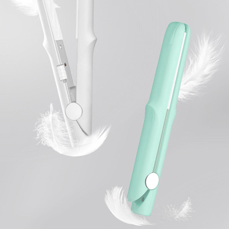 🔥Limited stock available 50% OFF🔥2-in-1 Mini Curling Wand & Flat Iron Hair Straightener