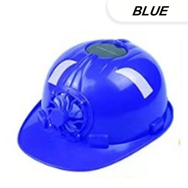 Summer Ventilated Safety Helmet with Solar-Powered Fan