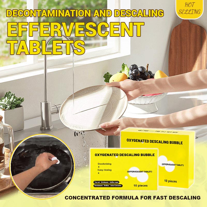 💯 Active Oxygen Descaling Effervescent Tablets