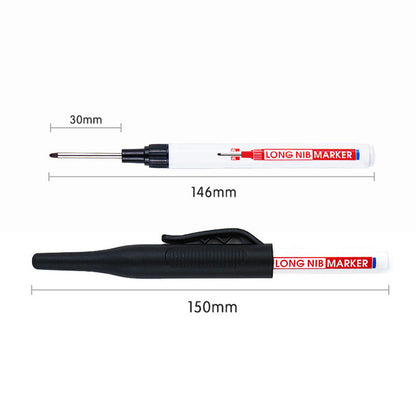 💖2025 Hot Sale💖 Long-Tip Marker Pen 🖍️Oil-Based&Quick-Dry