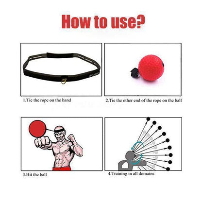 🔥Boxing Reflex Ball Headband