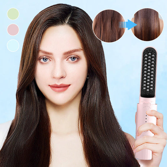 🔥2025 New Arrival🔥 2-in-1 Rechargeable Long-lasting Straightening Comb