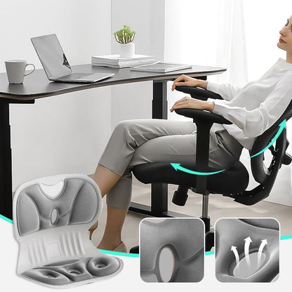 💯Ergonomic Memory Foam Back & Lumbar Support Cushion for Chair🎁