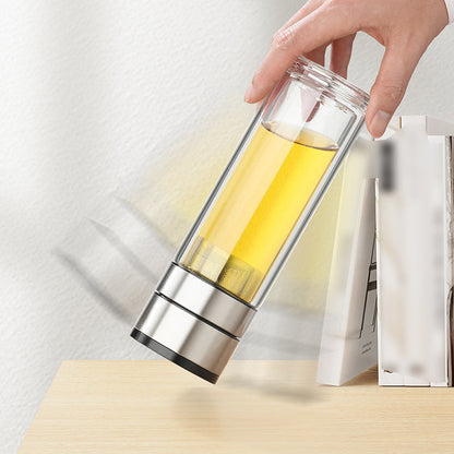 🔥New Hot Selling❤️‍🔥 Double Wall Borosilicate Portable Tea Cup