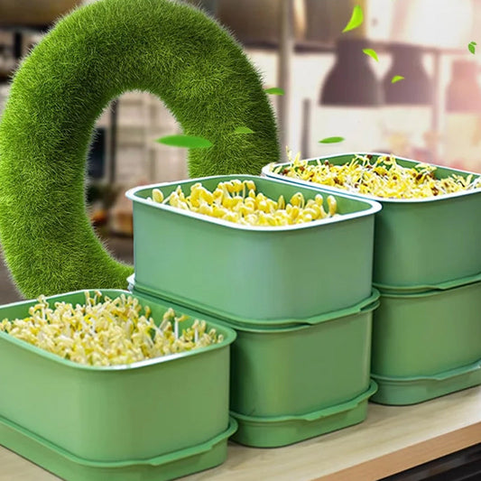🔥Limited stock available 50% OFF🔥Stackable Bean Sprout Growing Box - Multi-layer Design, Perfect for Home Cultivation, Healthy Green Living!