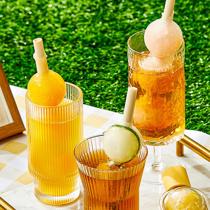 Practical 2-in-1 Popsicle Molds with Straws