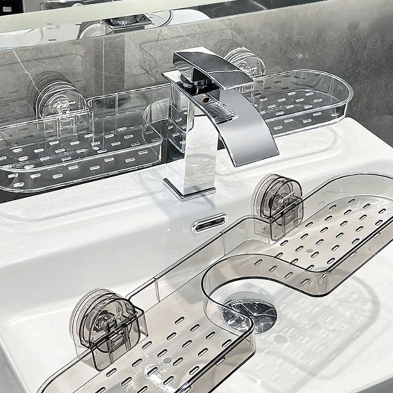 Suction Cup Shelf Organizer No Drilling Required
