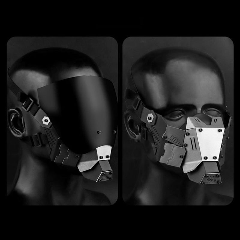 Futuristic Tactical Full Face Cyber Mask