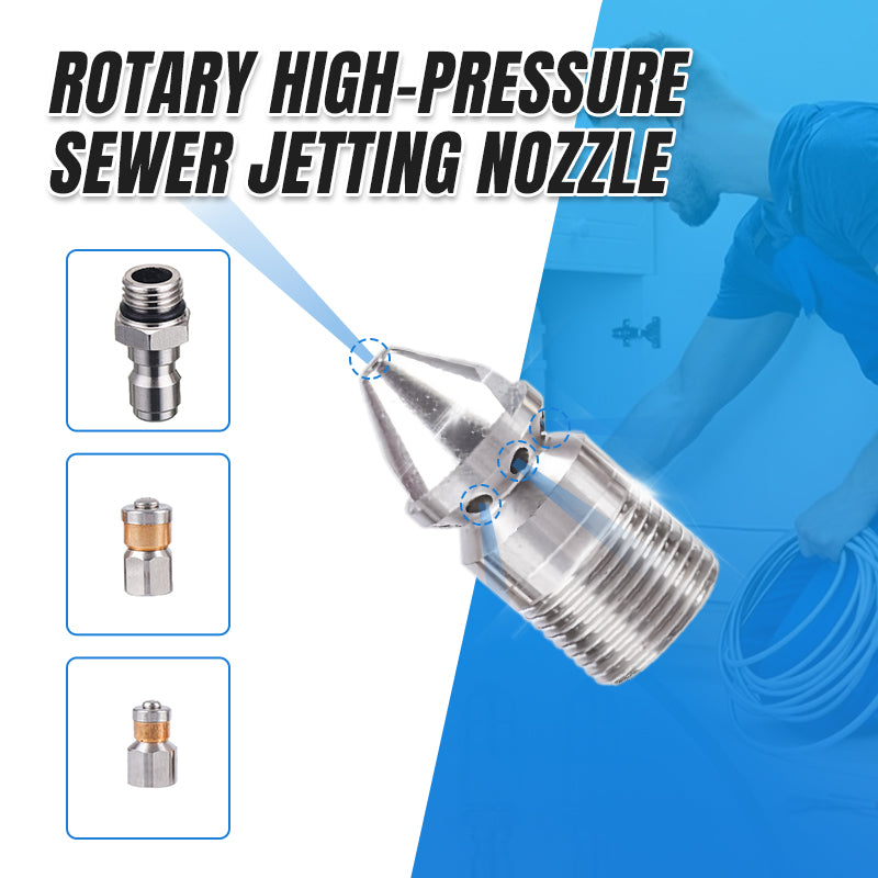 🔥2025 new hot sale🔥Rotary High-Pressure Sewer Jetting Nozzle