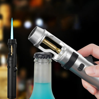 🔥Outdoor windproof refillable flashlight lighter