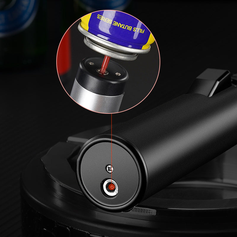 🔥Outdoor windproof refillable flashlight lighter
