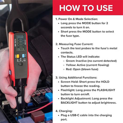 6000 Counts Digital SMD Tester with Auto Range
