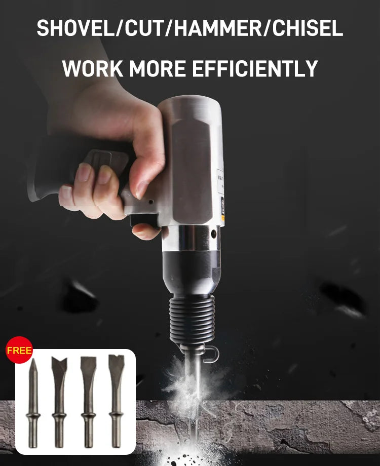 Impact Derusting Pneumatic Chisel Vibrating Air Pick Spade Blade Derusting Gun