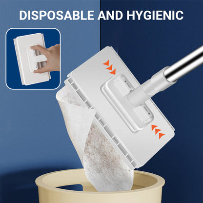 💦Last Day Sales 50% OFF🧹Disposable Dust Mop with 4 Reusable Cloths