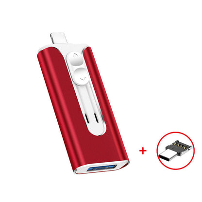 64GB~1TB Micro USB + MFi Certified + 8 Pin + USB 3.0 ⚡4 in1 Flash Drive for Android/PC⚡