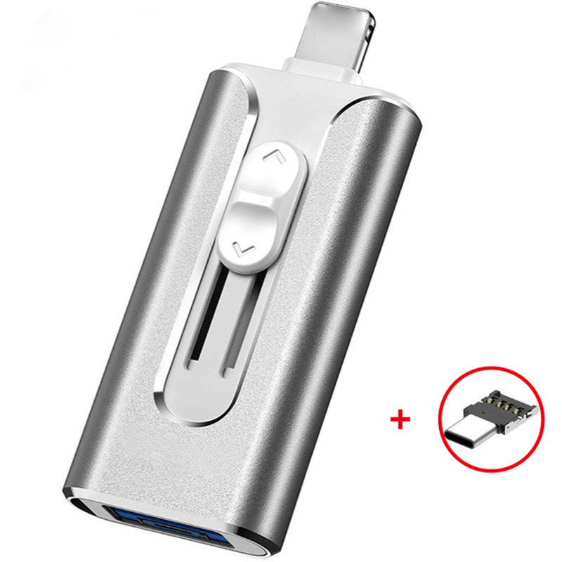64GB~1TB Micro USB + MFi Certified + 8 Pin + USB 3.0 ⚡4 in1 Flash Drive for Android/PC⚡