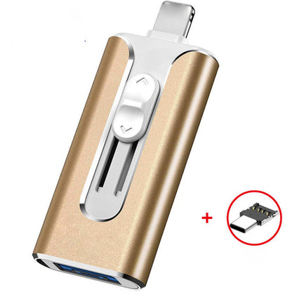 64GB~1TB Micro USB + MFi Certified + 8 Pin + USB 3.0 ⚡4 in1 Flash Drive for Android/PC⚡