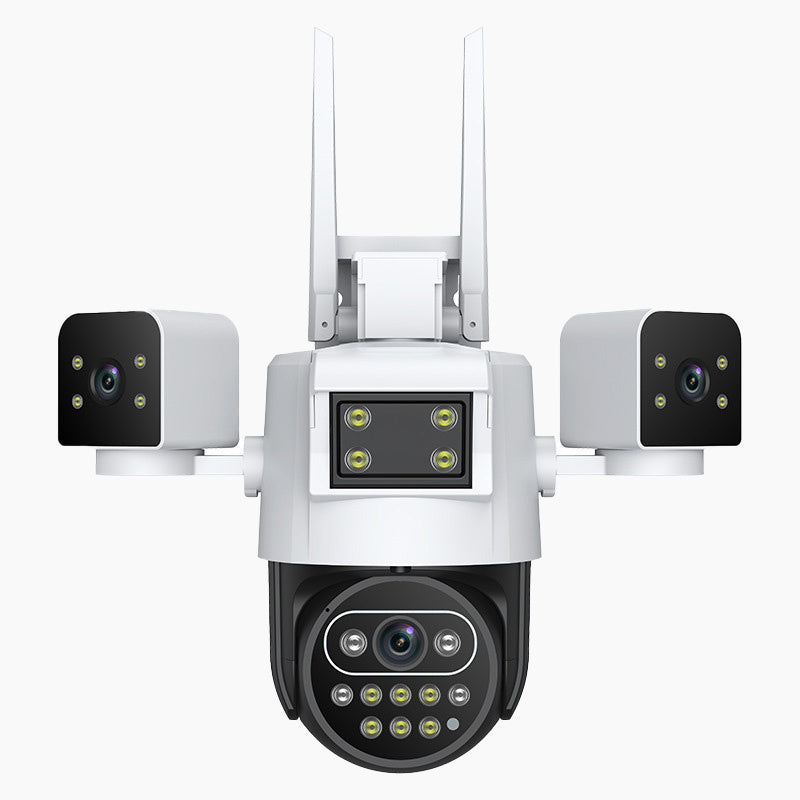 3-Lens 360° WiFi Security Camera for Outdoor