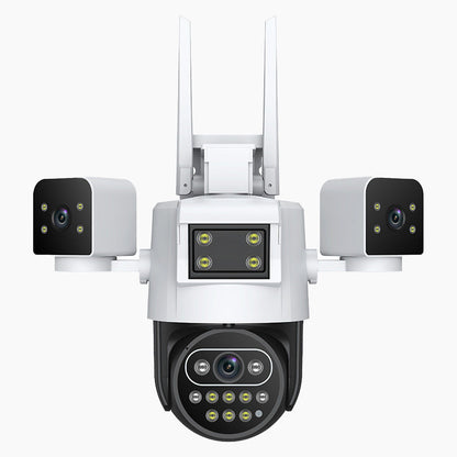 3-Lens 360° WiFi Security Camera for Outdoor