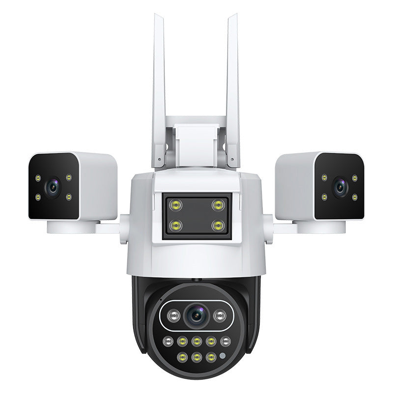 3-Lens 360° WiFi Security Camera for Outdoor