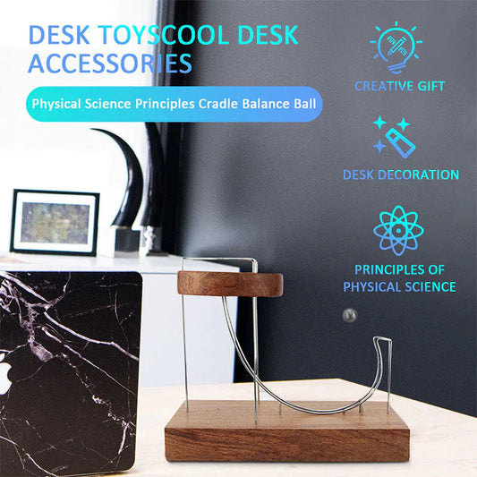 Kinetic Art Perpetual Motion Marble Machine Ornament