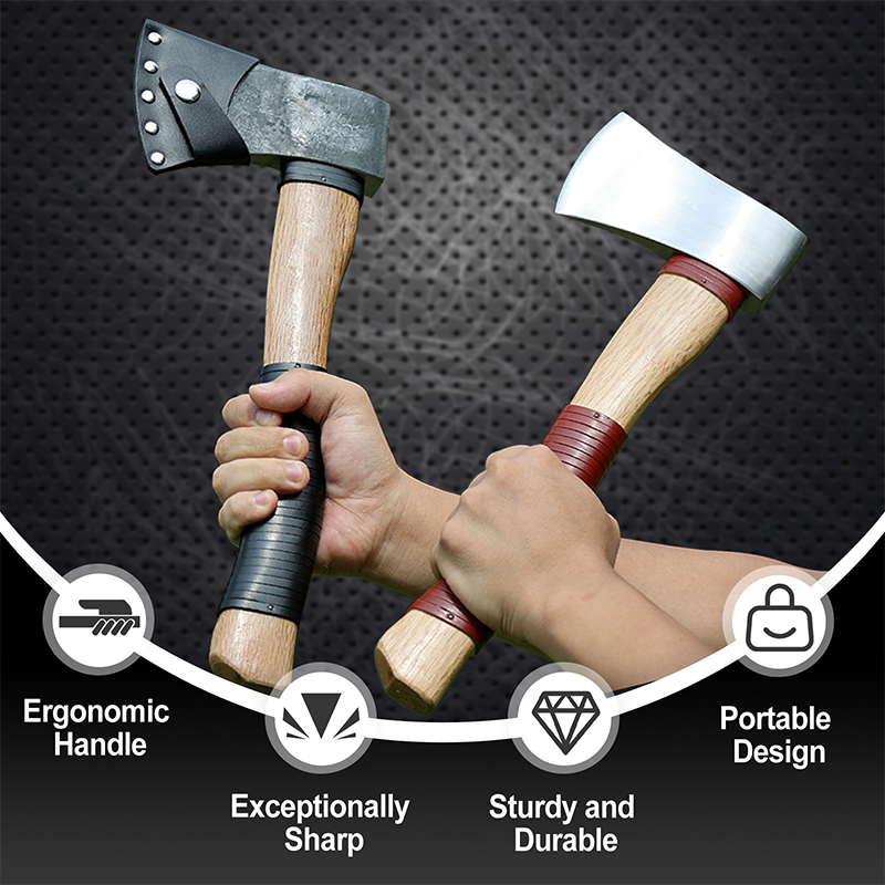 Durable Hatchet with Wood Handle👍
