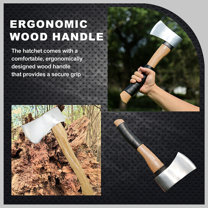 Durable Hatchet with Wood Handle👍