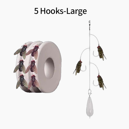 🎣Multi-Hook Artificial Fly Fishing Lure Set