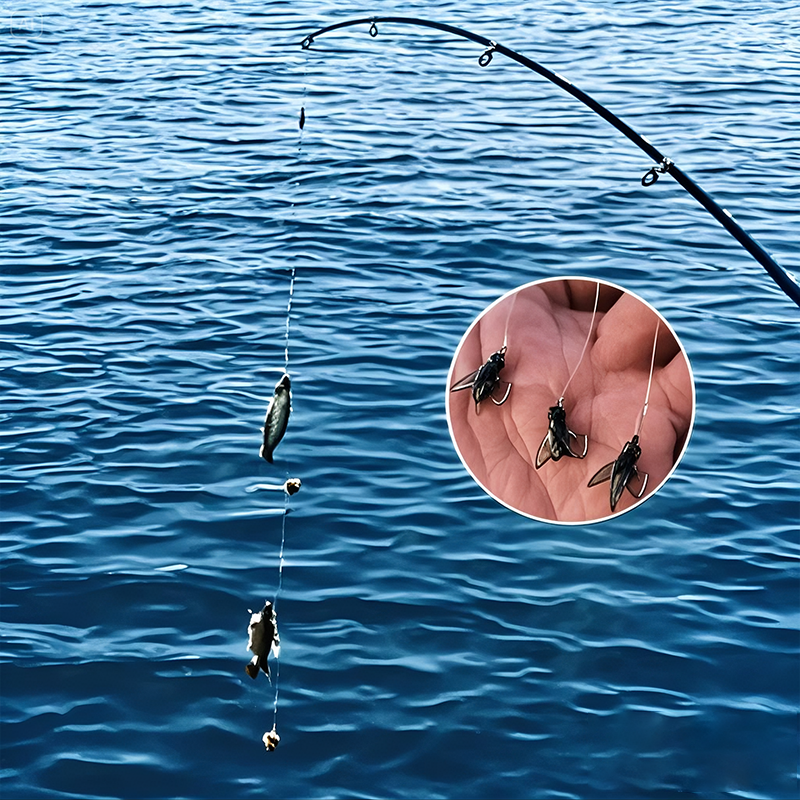 🎣Multi-Hook Artificial Fly Fishing Lure Set