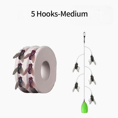 🎣Multi-Hook Artificial Fly Fishing Lure Set