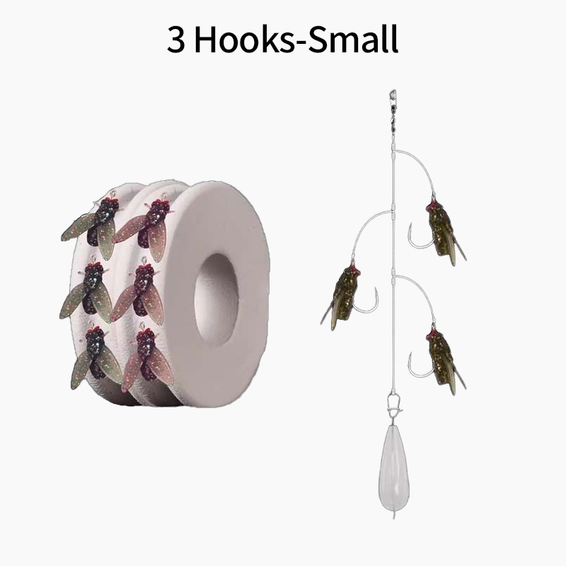 🎣Multi-Hook Artificial Fly Fishing Lure Set