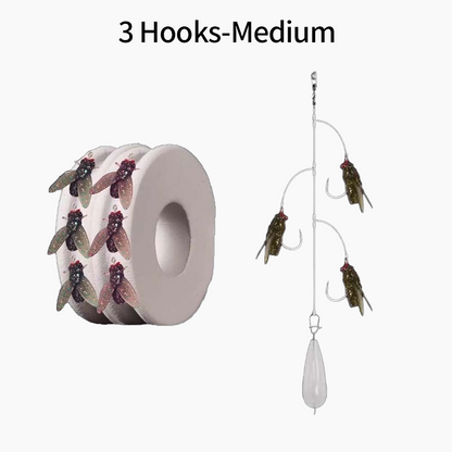 🎣Multi-Hook Artificial Fly Fishing Lure Set