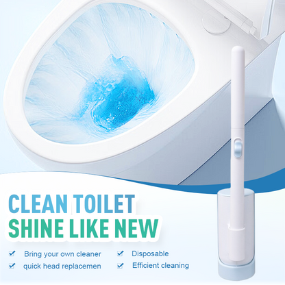 Replaceable Head Wall-Mounted Toilet Brush Set