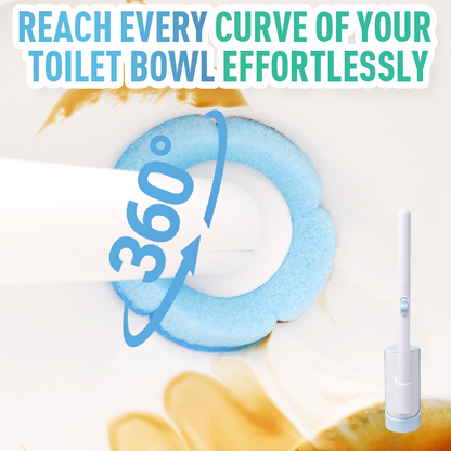 Replaceable Head Wall-Mounted Toilet Brush Set