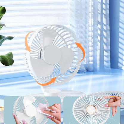 Portable Rechargeable Desktop Oscillating Fan