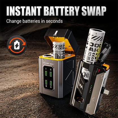 Portable Power Bank with Replaceable Battery