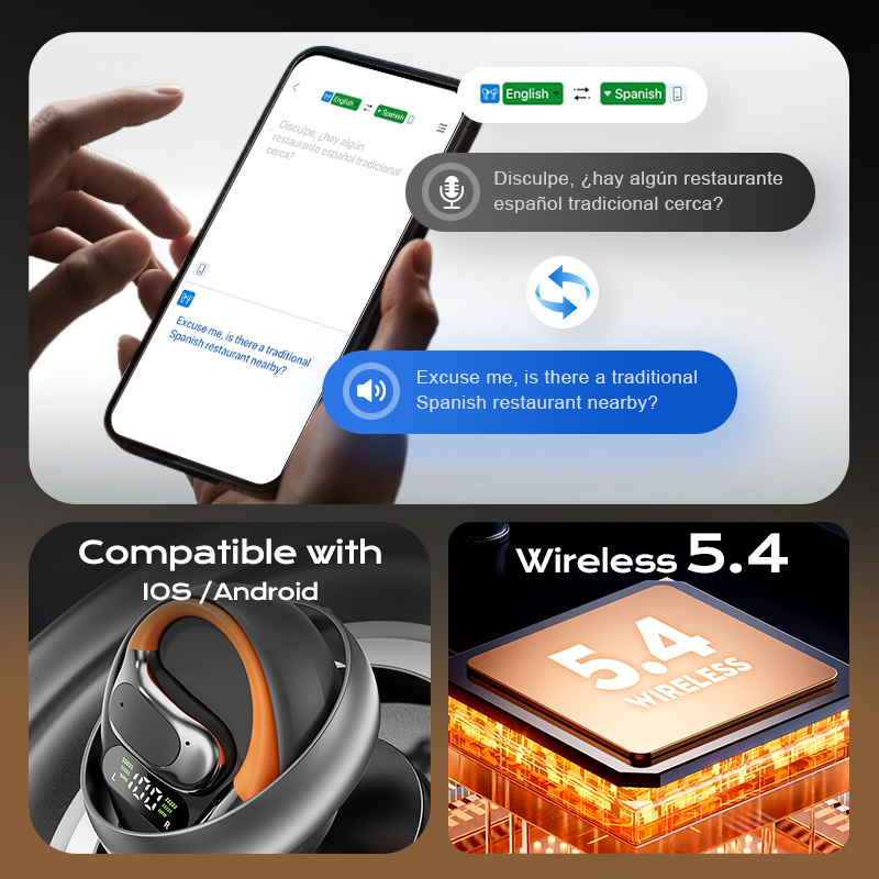 🔥 2025 Hot Sale 49% OFF🔥AI Translation Bluetooth Earbuds