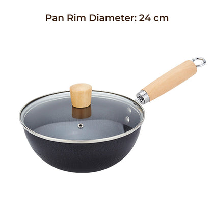 Fish Scale Pattern Flat Bottom Non-Stick Pan