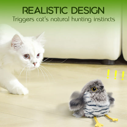 Lifelike Bird-Shaped Interactive Cat Toy