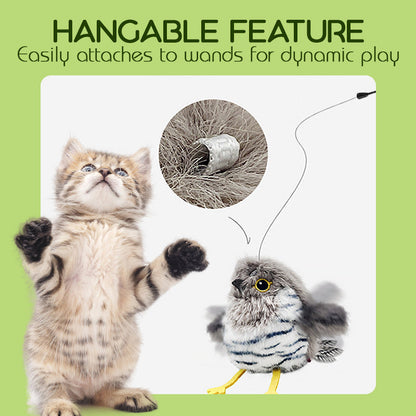 Lifelike Bird-Shaped Interactive Cat Toy