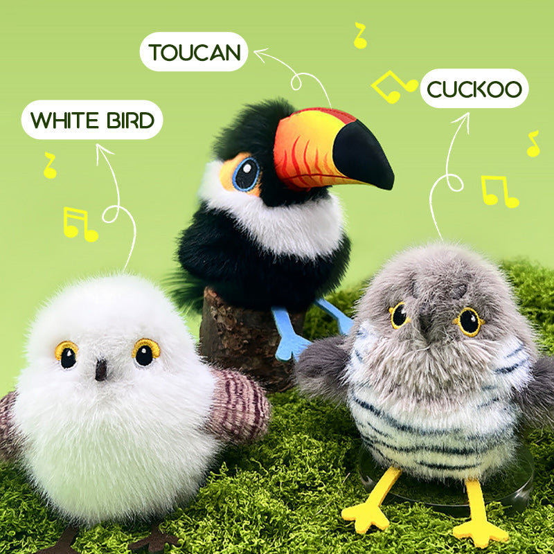Lifelike Bird-Shaped Interactive Cat Toy