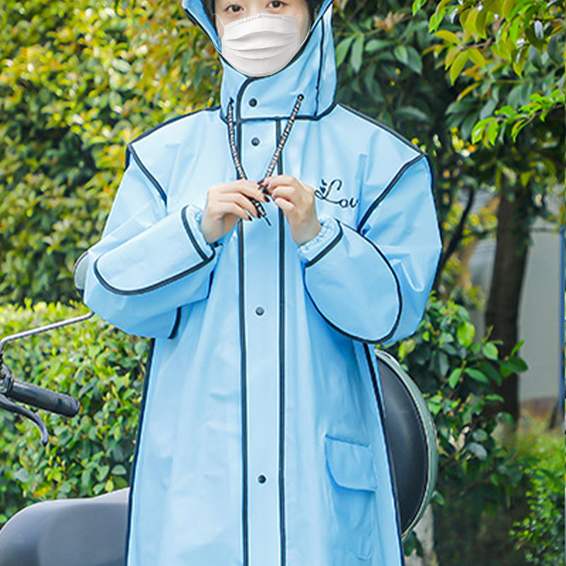 ⏳Time-limited Special⏰Reusable Hooded Raincoat with Mask for Adults🛡️
