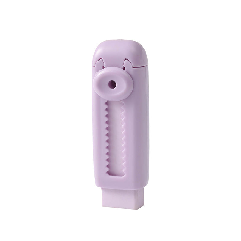Sliding Retractable Pencil Eraser with Replaceable Core