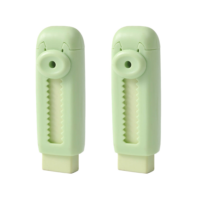Sliding Retractable Pencil Eraser with Replaceable Core