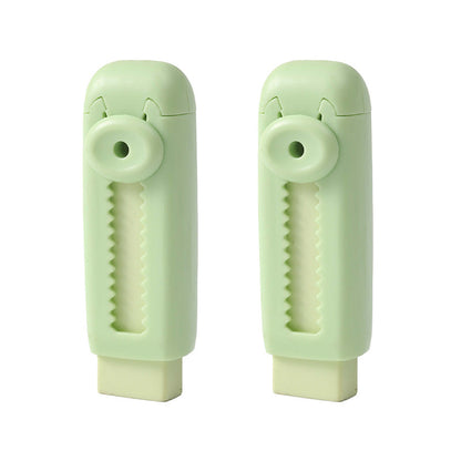 Sliding Retractable Pencil Eraser with Replaceable Core