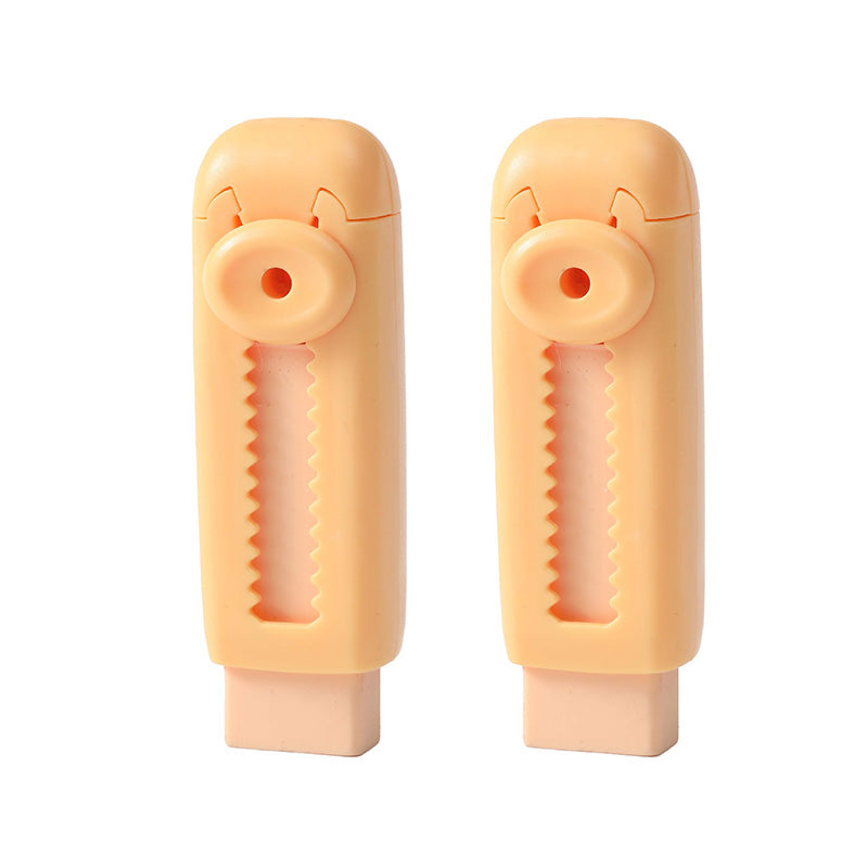 Sliding Retractable Pencil Eraser with Replaceable Core