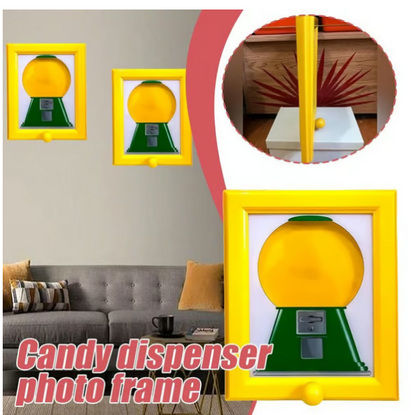 🔥HOT SALE 🎁Double the Fun! 🖼️🍬 Candy Dispenser Picture Frame - Wall Mount or Tabletop